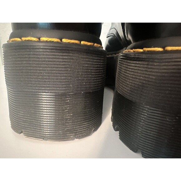 DR. MARTENS Jadon Max Black Buttero Leather Platform Ankle Boots Women's 10 - Picture 6 of 14